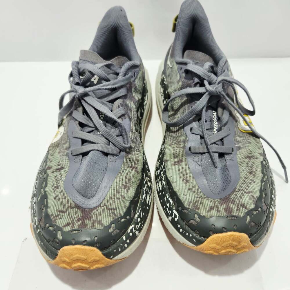 Hoka One One Speedgoat 6 Fern Asphalt Grey Trail Running Shoes 8.5D